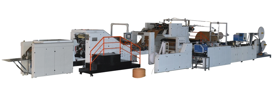 Paper Bag Making Machine with Twisted Rope and Flat Handles Inline